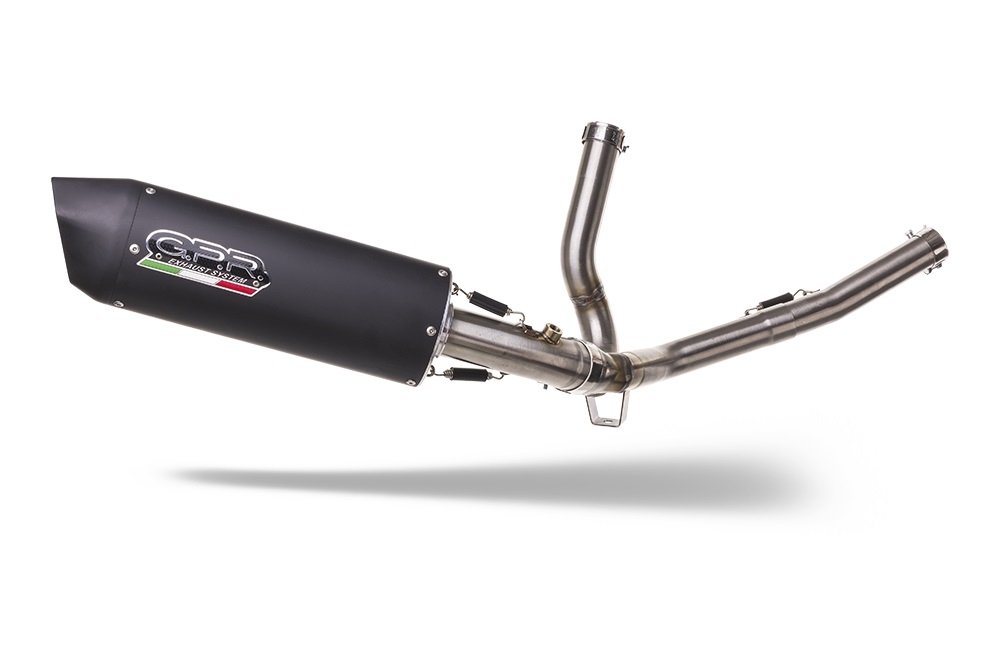 Escape compatível com Suzuki V-Strom 650 2021-2025, Furore Evo4 Nero, Sistema homologado con coletor semi-completo, incluindo db killer removível e tubo de ligação 