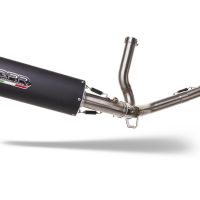 Escape compatível com Suzuki V-Strom 650 2021-2025, Furore Evo4 Nero, Sistema homologado con coletor semi-completo, incluindo db killer removível e tubo de ligação 