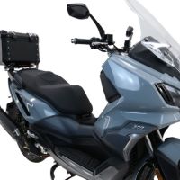 Top case maletas GPR TECH compatível com Bmw G 310 Gs 2017/2021 e4 Top Case Alpi-Tech em alumínio, cor preta com placa específica incluída Capacidade Litros 26