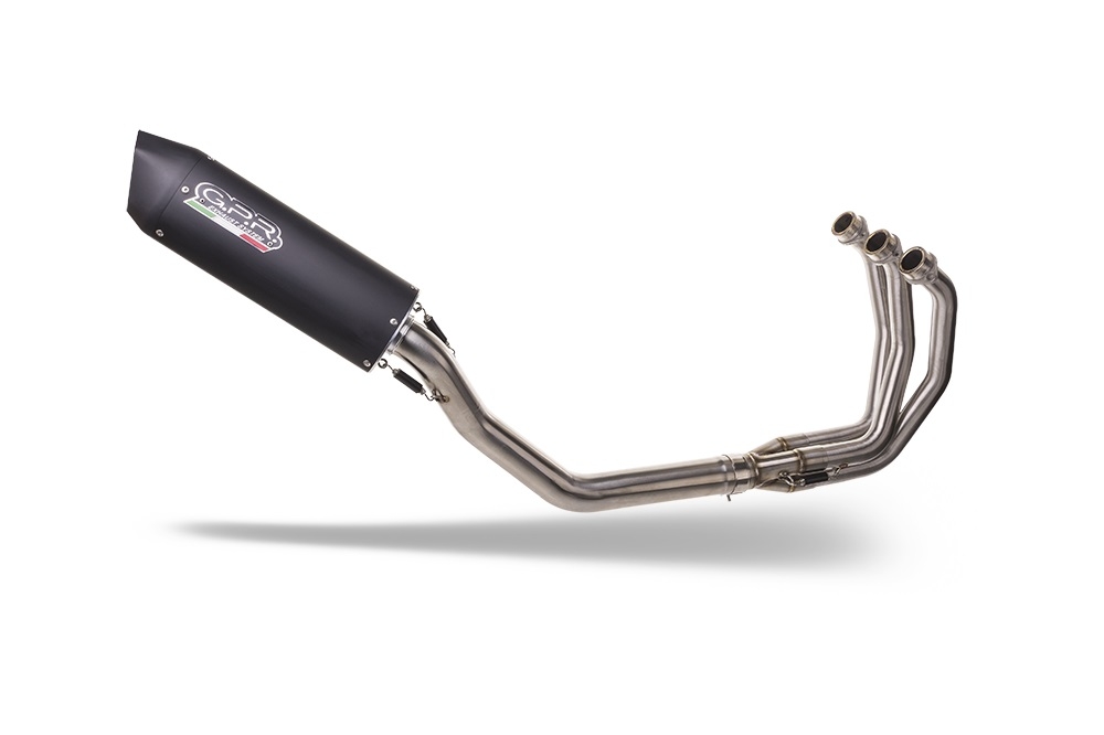 Escape compatível com Yamaha Tracer 9 GT 2021-2024, Furore Evo4 Nero, Escape completo, não legal para países da UE, com db killer removível 
