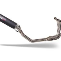 Escape compatível com Triumph Trident 660 2021-2024, M3 Black Titanium, Escape completo, não legal para países da UE, com db killer removível 