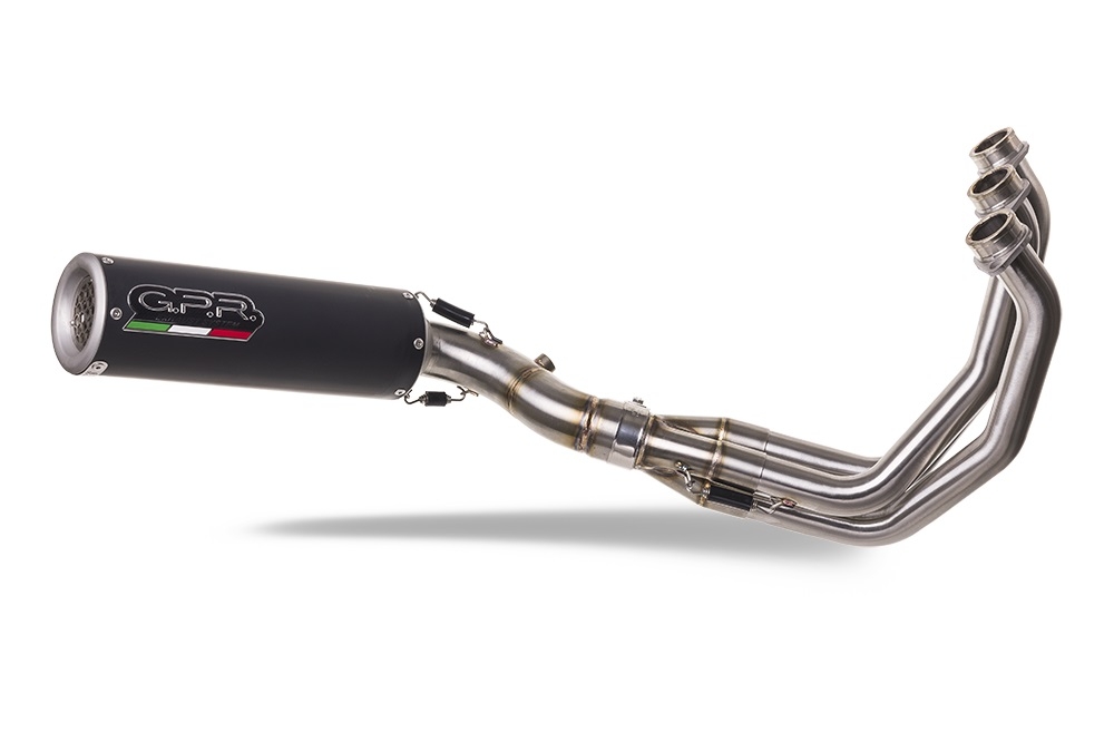 Escape compatível com Yamaha Mt-09 Tracer 900 2015-2020, M3 Black Titanium, Escape racing linha completa, silencioso mais coletor com dbkiller, não homologado 