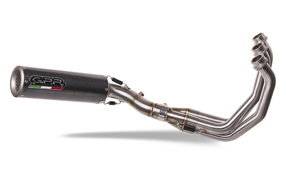 Escape compatível com Triumph Trident 660 2021-2024, M3 Poppy , Escape completo, não legal para países da UE, com db killer removível 