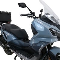 Top case maletas GPR TECH compatível com Bmw G 310 Gs 2017/2021 e4 Top Case Alpi-Tech em alumínio, cor preta com placa específica incluída Capacidade Litros 45