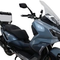 Top case maletas GPR TECH compatível com Bmw G 310 Gs 2017/2021 e4 Top Case Alpi-Tech em alumínio, cor prata com placa específica incluída Capacidade Litros 45