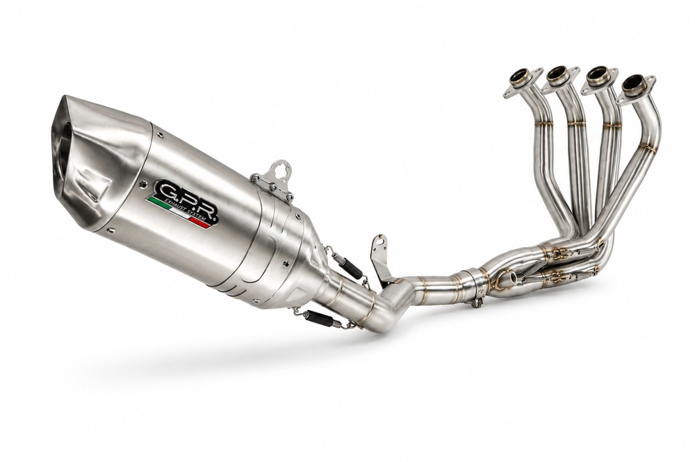 GPR escape compatível com Honda Cb 650 F 2019-2022, Furore-X Inox, Escape completo, não legal para países da UE, com db killer removível 