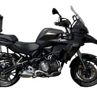 Top case maletas GPR TECH compatível com Benelli Trk 502 2017/2020 e4 Top Case Alpi-Tech em alumínio, cor preta com placa específica incluída Capacidade Litros 45