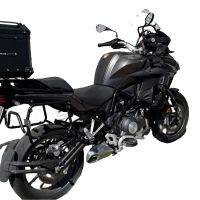 Top case maletas GPR TECH compatível com Benelli Trk 502 X 2017/2020 e4 Top Case Alpi-Tech em alumínio, cor preta com placa específica incluída Capacidade Litros 35