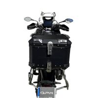 Top case maletas GPR TECH compatível com Voge 525DSX 2023/2025 e5 Top Case Alpi-Tech em alumínio, cor preta com placa específica incluída Capacidade Litros 35
