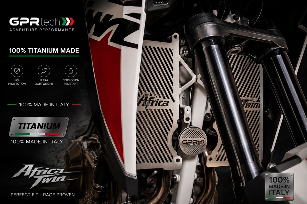 GPR TECH compatível com Honda Crf 1100 L Africa Twin Adventure Sport 2020/2023 e5 Placa antiderrapante de titânio 