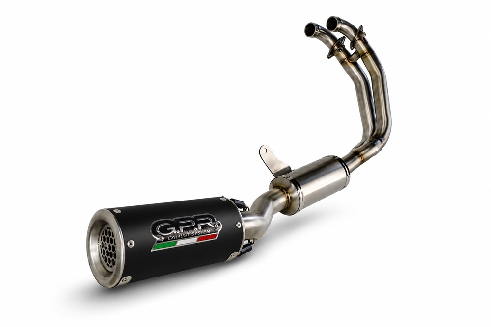GPR escape compatível com Aprilia RS 660 2021-2024, M3 Black Titanium, Escape completo, não legal para países da UE, com db killer removível 