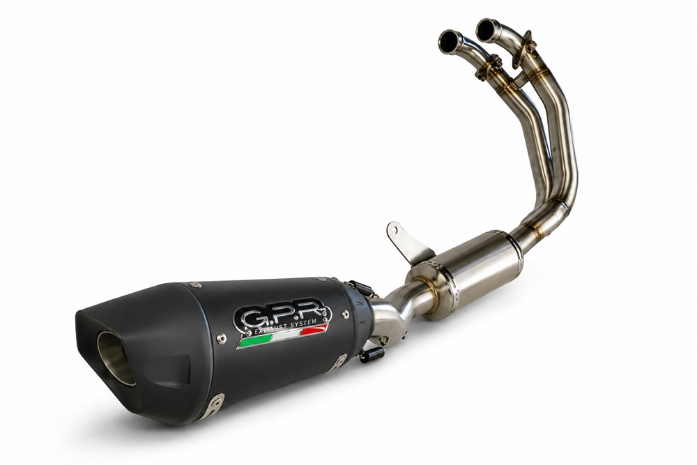 GPR escape compatível com Aprilia RS 660 2021-2024, GP-Revo Black Titanium, Escape racing linha completa, silencioso mais coletor com dbkiller, não homologado 
