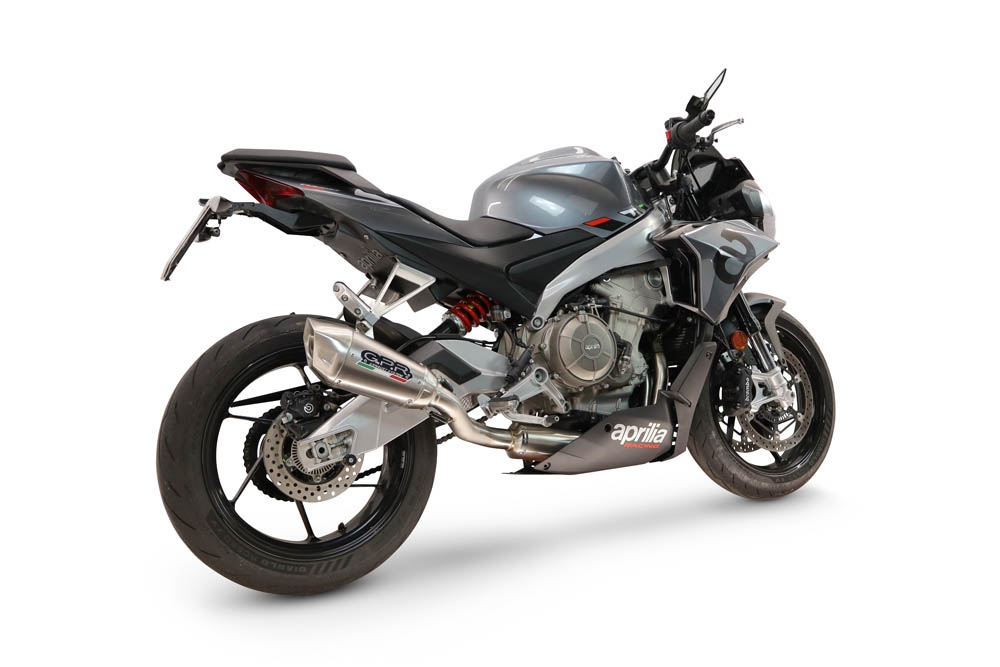 GPR escape compatível com Aprilia RS 660 2021-2024, GP-Revo Titanium, Escape completo, não legal para países da UE, com db killer removível 