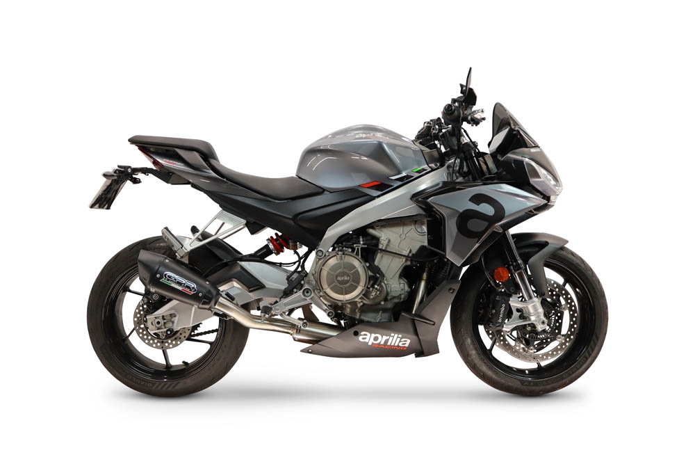 GPR escape compatível com Aprilia RS 660 2021-2024, GP-Revo Black Titanium, Escape racing linha completa, silencioso mais coletor com dbkiller, não homologado 