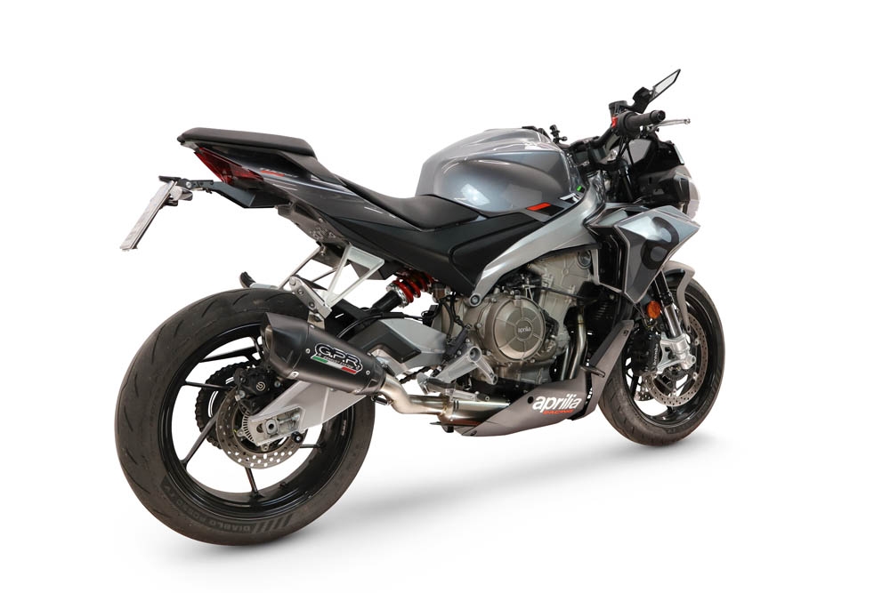 GPR escape compatível com Aprilia RS 660 2021-2024, GP-Revo Black Titanium, Escape racing linha completa, silencioso mais coletor com dbkiller, não homologado 
