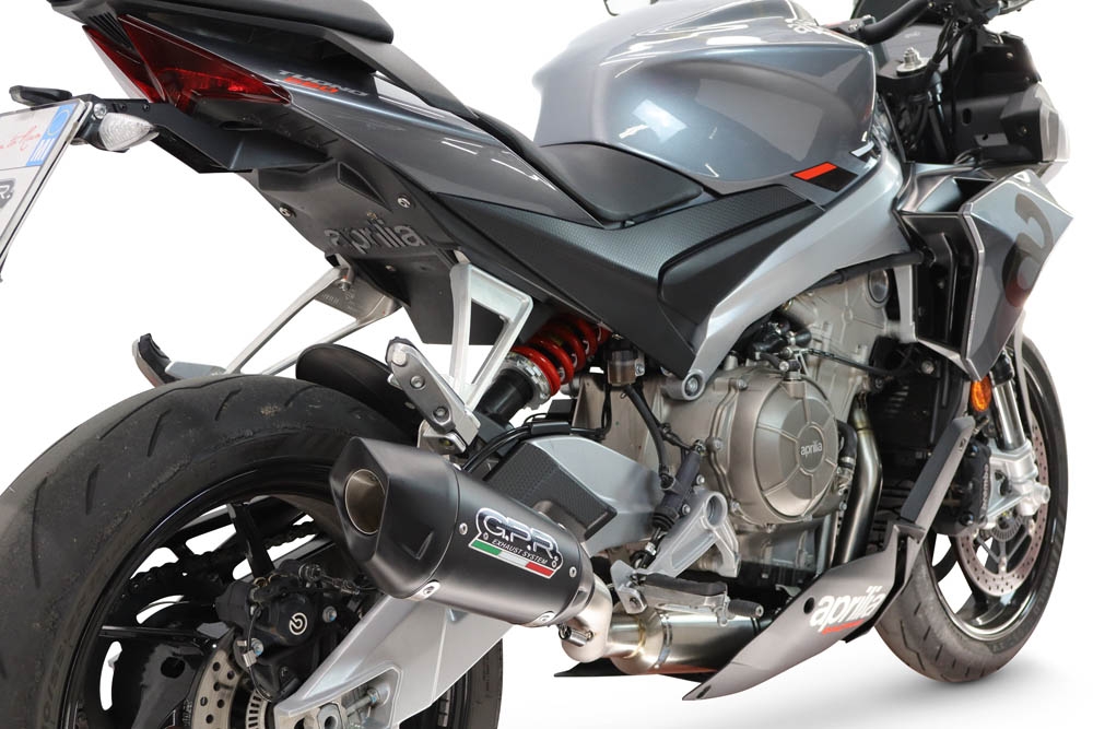 GPR escape compatível com Aprilia RS 660 2021-2024, GP-Revo Black Titanium, Escape racing linha completa, silencioso mais coletor com dbkiller, não homologado 