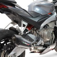 GPR escape compatível com Aprilia RS 660 2021-2024, GP-Revo Black Titanium, Escape racing linha completa, silencioso mais coletor com dbkiller, não homologado 