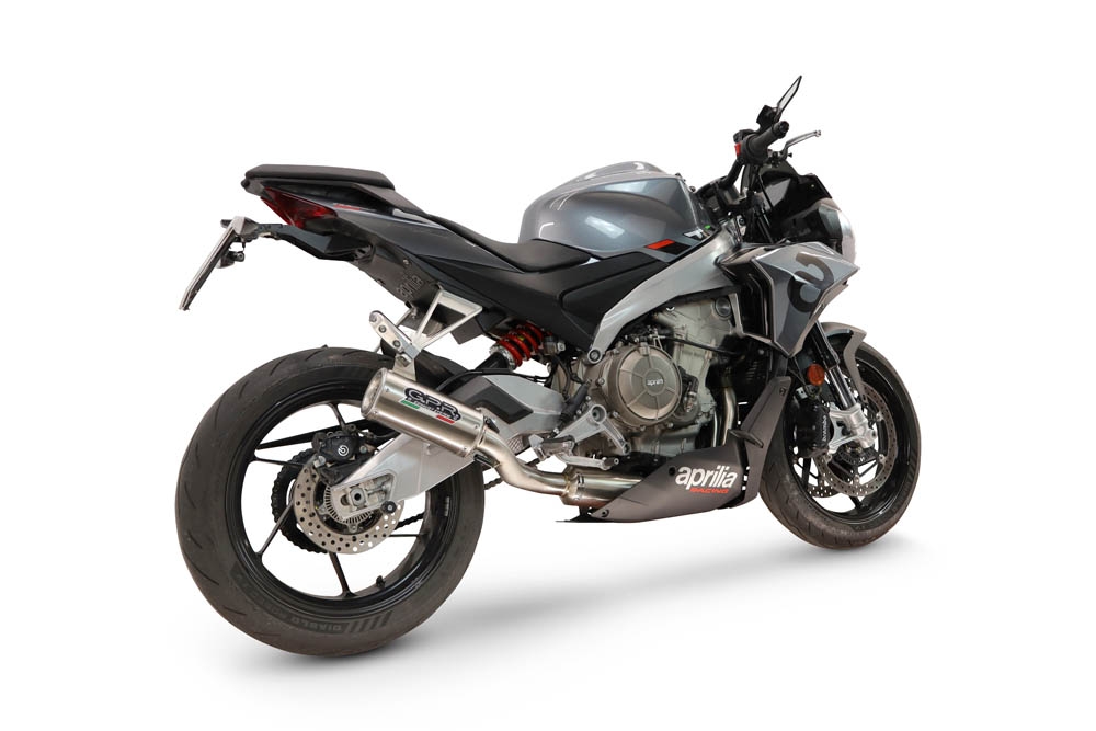 GPR escape compatível com Aprilia RS 660 2021-2024, M3 Inox , Escape completo, não legal para países da UE, com db killer removível 