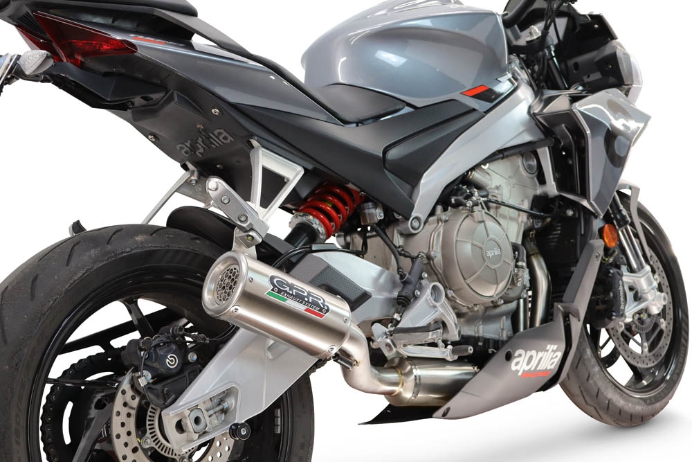 GPR escape compatível com Aprilia RS 660 2021-2024, M3 Inox , Escape completo, não legal para países da UE, com db killer removível 