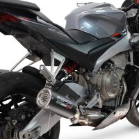 GPR escape compatível com Aprilia RS 660 2021-2024, M3 Black Titanium, Escape completo, não legal para países da UE, com db killer removível 
