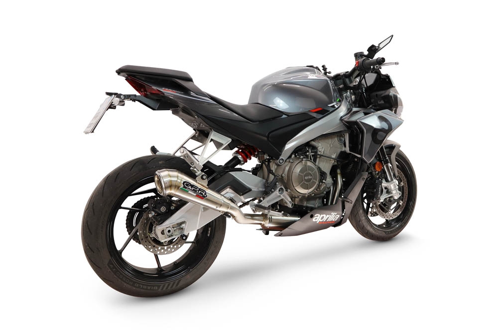 GPR escape compatível com Aprilia TUONO 660 2025-2026, Powercone Evo, Escape completo, não legal para países da UE, com db killer removível 