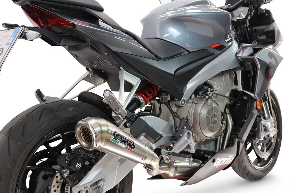 GPR escape compatível com Aprilia TUONO 660 2025-2026, Powercone Evo, Escape completo, não legal para países da UE, com db killer removível 