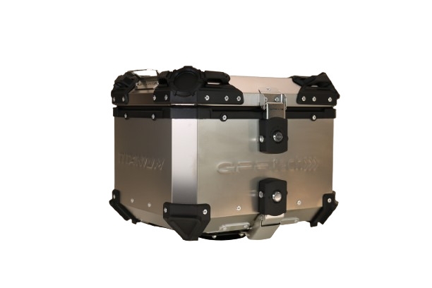  Bmw R 1250 Gs 2019/2020 e4 Top Case Alpi-Tech em titânio, cor natural com placa específica incluída Capacidade Litros 35