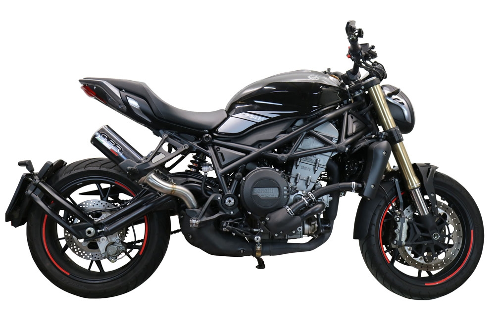 GPR escape compatível com  Benelli 752 S 2022-2024, M3 Black Titanium, Escape legal, homologado, silenciador com db killer removível e tubo de ligação específico 