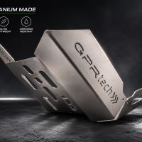 GPR TECH compatível com Benelli Trk 502 X 2017/2020 e4 Placa antiderrapante de titânio 