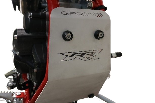 GPR TECH compatível com Beta RR 125 4T Enduro LC 2021/2023 e5 Placa antiderrapante de titânio 