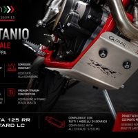GPR TECH compatível com Beta RR 125 4T Enduro LC 2021/2023 e5 Placa antiderrapante de titânio 