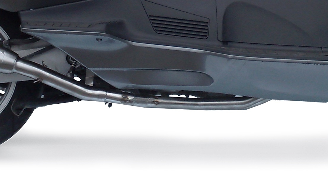 GPR escape compatível com  Suzuki Burgman An 650 2002-2012, Trioval, Sistema homologado com catalisador linha completa, silencioso mais coletor 