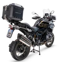 Top case maletas GPR TECH compatível com Bmw R 1200 Gs 2017/2018 e4 Top Case Alpi-Tech em alumínio, cor preta com placa específica incluída Capacidade Litros 35