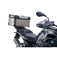  Bmw R 1250 Gs Adventure 2019/2020 e4 Top Case Alpi-Tech em titânio, cor natural com placa específica incluída Capacidade Litros 55
