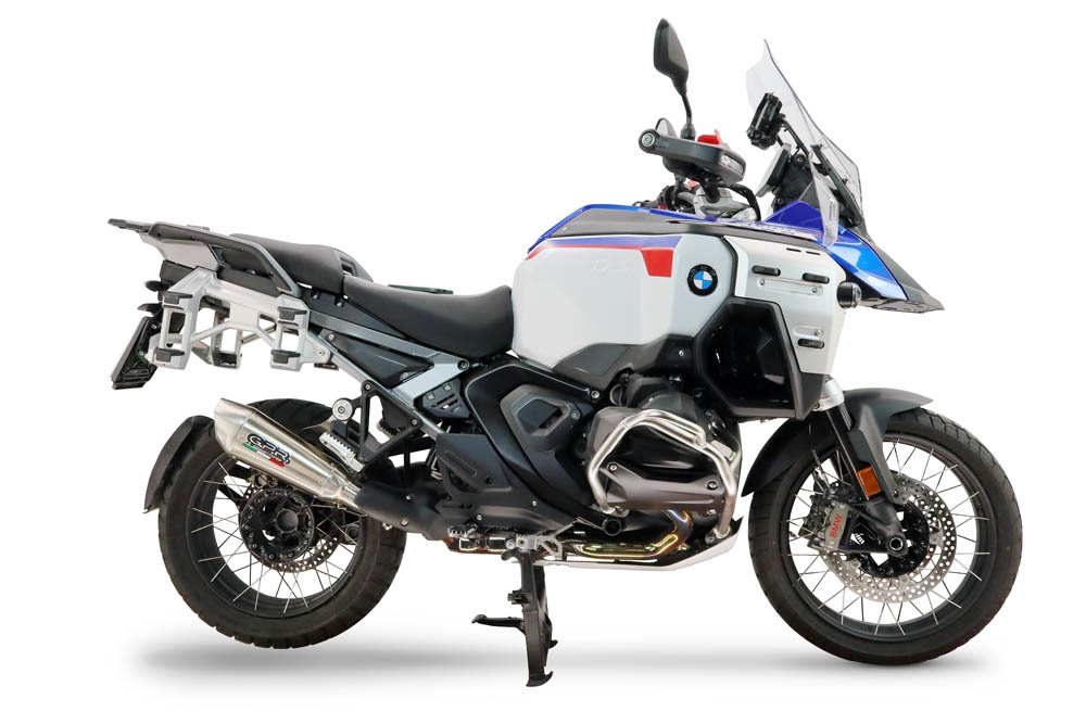 GPR escape compatível com Bmw R 1300 GS Adventure 2024-2026, GP-Revo Titanium, Escape legal, homologado, silenciador com db killer removível e tubo de ligação específico 