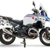GPR escape compatível com Bmw R 1300 GS Adventure 2024-2026, GP-Revo Titanium, Escape legal, homologado, silenciador com db killer removível e tubo de ligação específico 