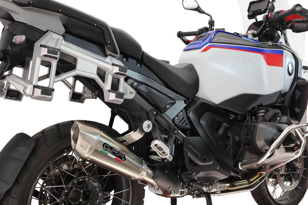 GPR escape compatível com Bmw R 1300 GS Adventure 2024-2026, GP-Revo Titanium, Escape legal, homologado, silenciador com db killer removível e tubo de ligação específico 