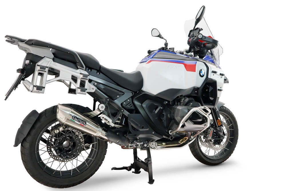 GPR escape compatível com Bmw R 1300 GS Adventure 2024-2026, GP-Revo Titanium, Escape legal, homologado, silenciador com db killer removível e tubo de ligação específico 