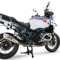 GPR escape compatível com Bmw R 1300 GS Adventure 2024-2026, GP-Revo Titanium, Escape legal, homologado, silenciador com db killer removível e tubo de ligação específico 