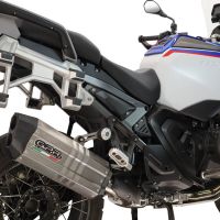 GPR escape compatível com Bmw R 1300 GS Adventure 2024-2026, Hyper Sonic Titanium, Escape legal, homologado, silenciador com db killer removível e tubo de ligação específico 
