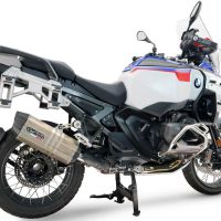 GPR escape compatível com Bmw R 1300 GS Adventure 2024-2026, Hyper Sonic Titanium, Escape legal, homologado, silenciador com db killer removível e tubo de ligação específico 