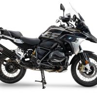 Escape compatível com Bmw R 1250 Gs -Adventure 2021-2024, Furore-X Titanio Nero, Escape legal, homologado, silenciador com db killer removível e tubo de ligação específico 