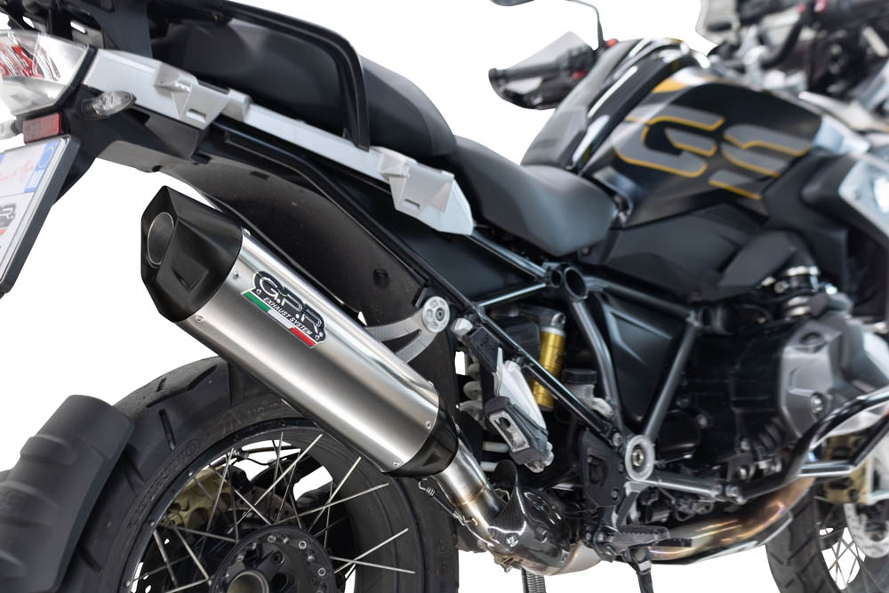Escape compatível com Bmw R 1250 Gs -Adventure 2019-2020, Furore-X Titanio, Escape legal, homologado, silenciador com db killer removível e tubo de ligação específico 
