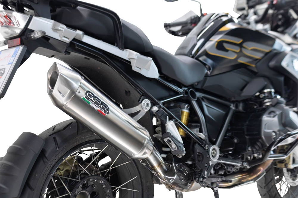 Escape compatível com Bmw R 1250 Gs -Adventure 2021-2024, Furore-X Acciaio Inox, Escape legal, homologado, silenciador com db killer removível e tubo de ligação específico 