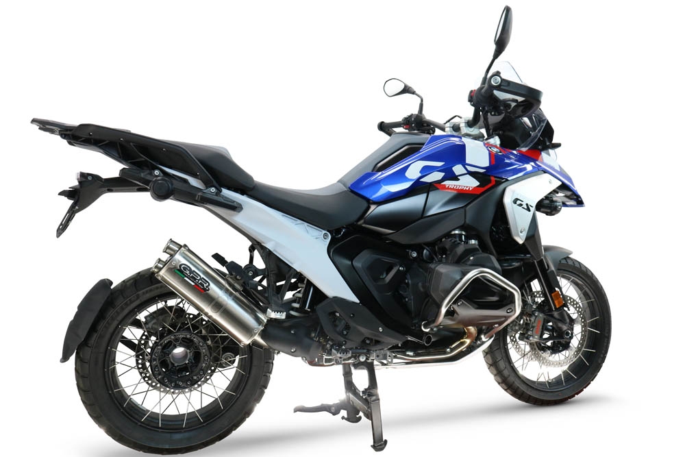 GPR escape compatível com  Bmw R 1300 GS 2024-2026, Dual Inox, Escape legal, homologado, silenciador com db killer removível e tubo de ligação específico 