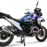 GPR escape compatível com  Bmw R 1300 GS Adventure 2024-2026, GP-Revo Titanium, Escape legal, homologado, silenciador com db killer removível e tubo de ligação específico 