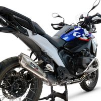 GPR escape compatível com  Bmw R 1300 GS Adventure 2024-2026, GP-Revo Titanium, Escape legal, homologado, silenciador com db killer removível e tubo de ligação específico 