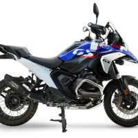 GPR escape compatível com  Bmw R 1300 GS 2024-2026, GP-Revo Black Titanium, Escape legal, homologado, silenciador com db killer removível e tubo de ligação específico 