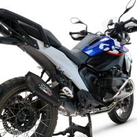 GPR escape compatível com  Bmw R 1300 GS Adventure 2024-2026, GP-Revo Black Titanium, Escape legal, homologado, silenciador com db killer removível e tubo de ligação específico 