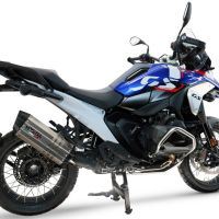 GPR escape compatível com  Bmw R 1300 GS Adventure 2024-2026, Hyper Sonic Titanium, Escape legal, homologado, silenciador com db killer removível e tubo de ligação específico 